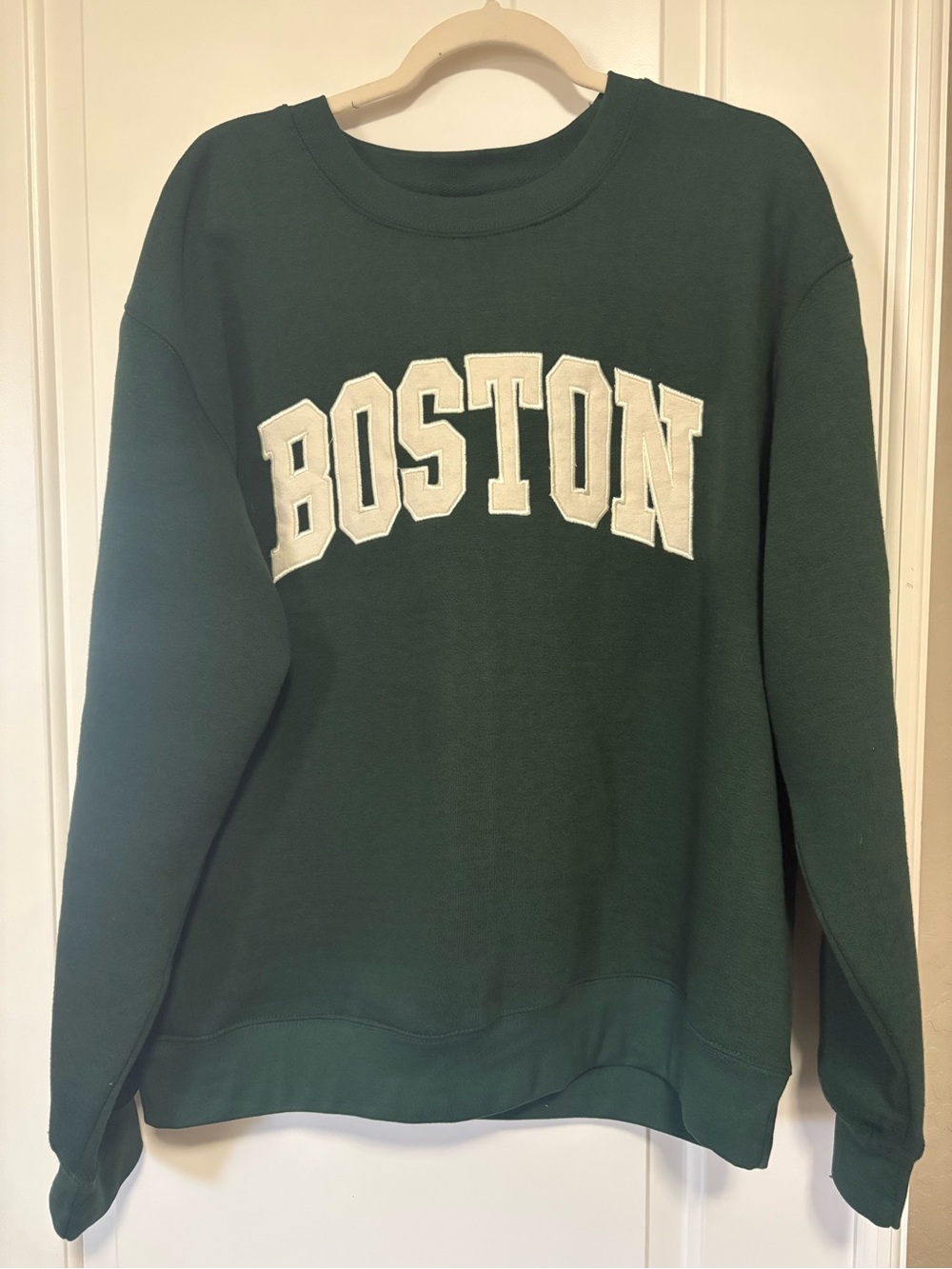 Green 'Boston' Crewneck Sweatshirt